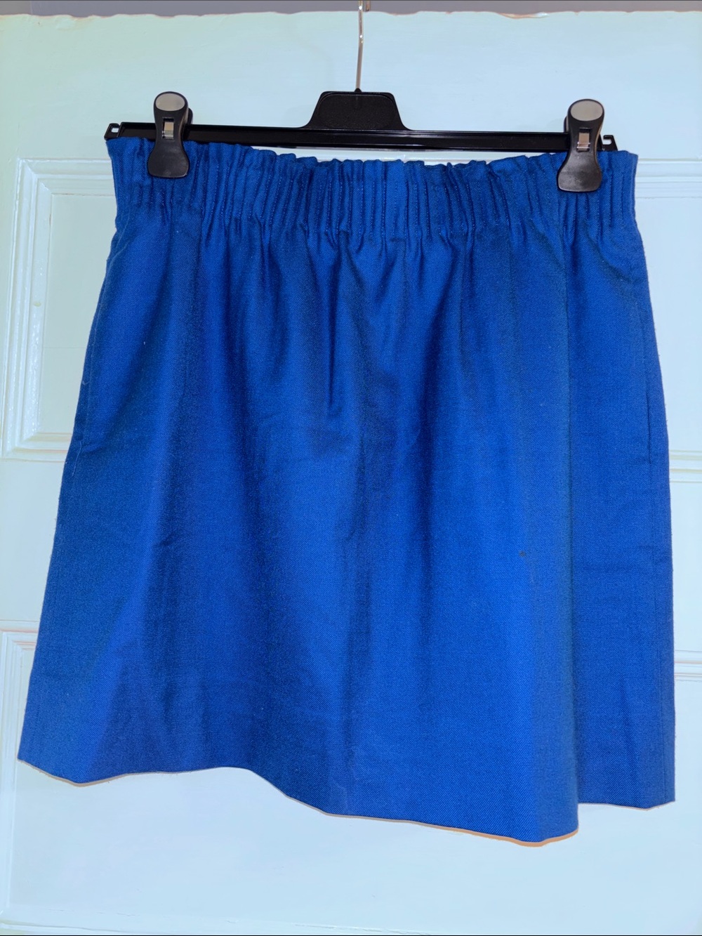 J.Crew Royal Blue Elastic-Waist Mini Skirt